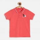 Miniklub Polo Tee - Red, 2-3yr